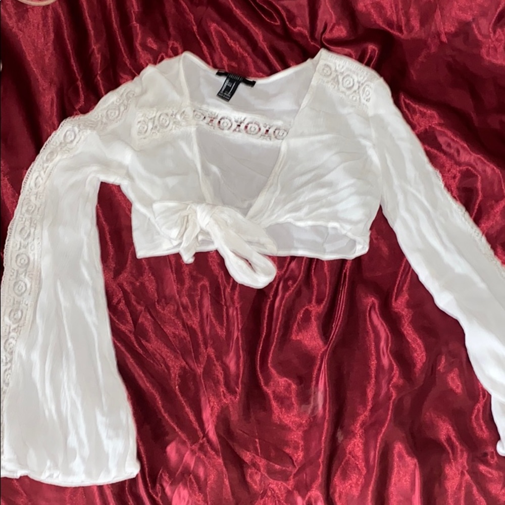 long sleeve crop top